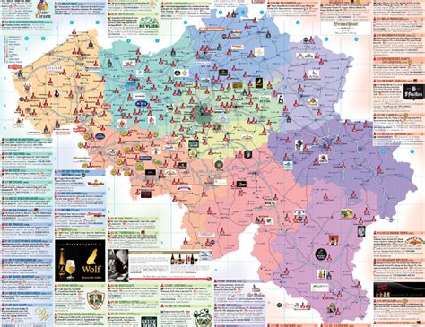 belgium beer tour map